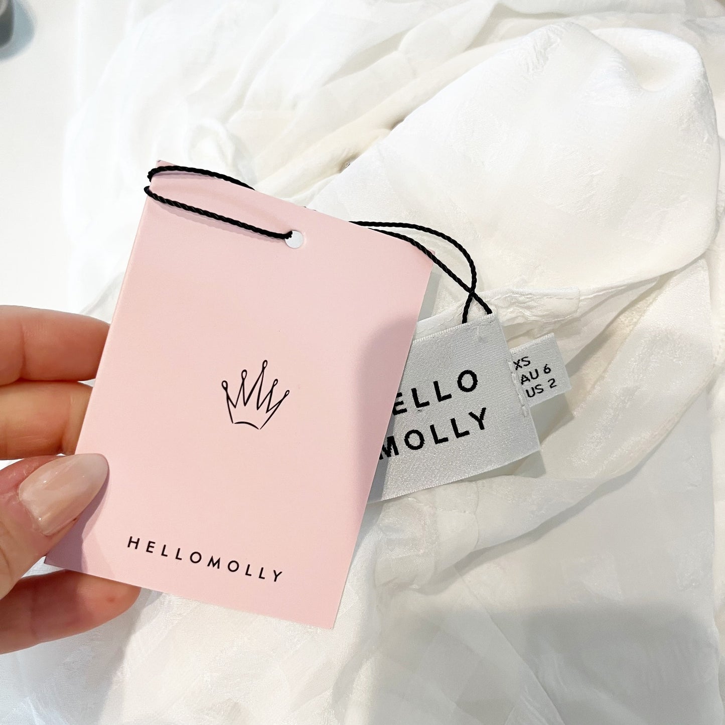 Hello Molly We Need Space Babydoll Tiered Mini Dress White 2