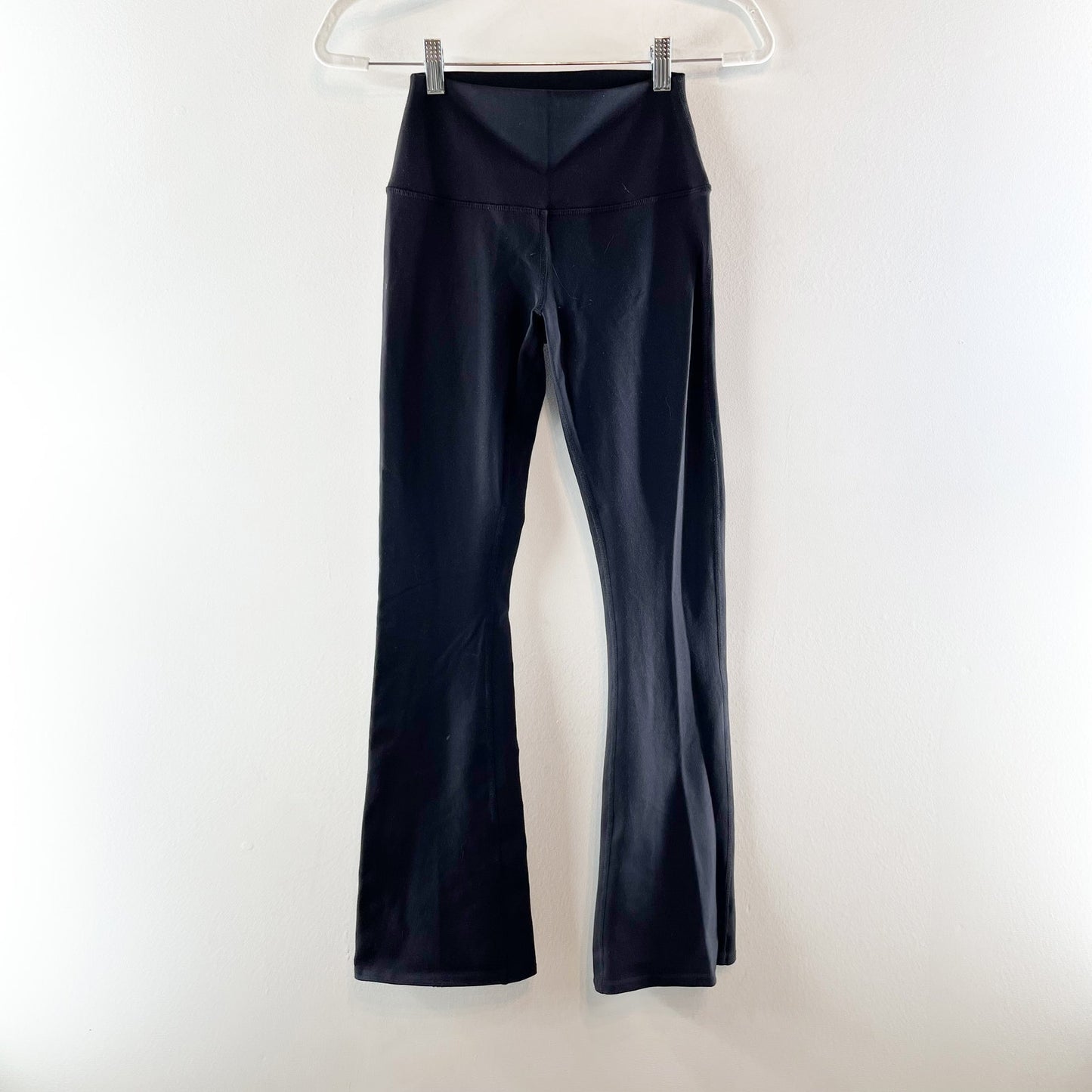 Alo Yoga Airbrush Pull On High-Waisted Bootcut Leggings Black XS
