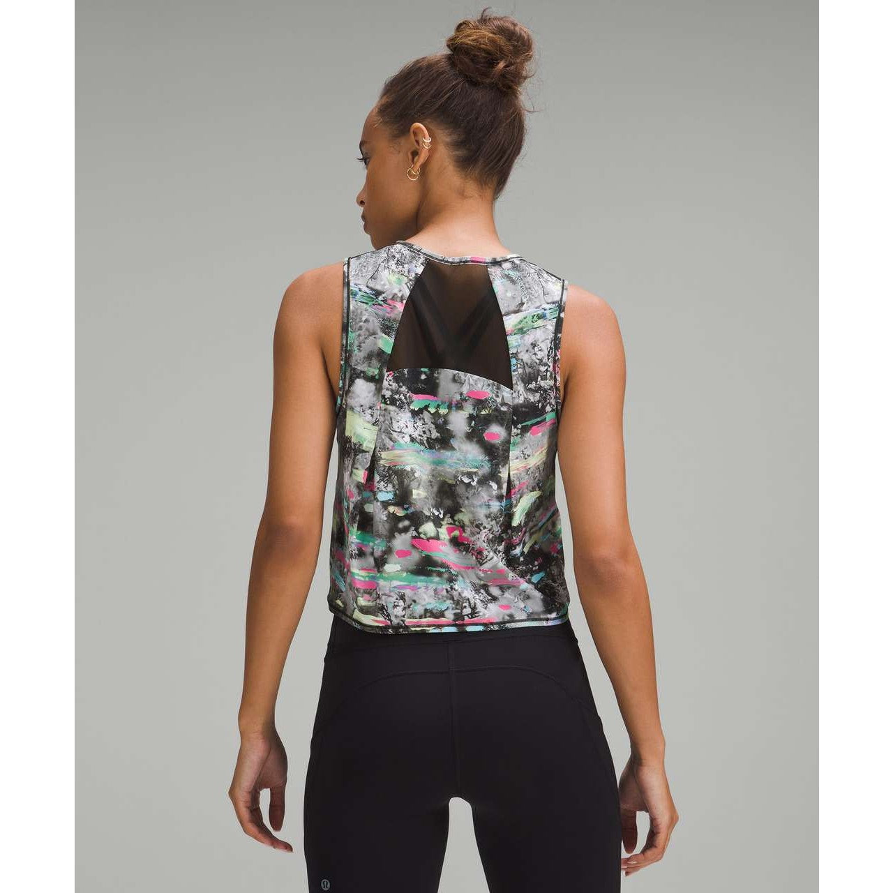 Lululemon Sculpt Cropped Tank Top Paint Drift Multi 0