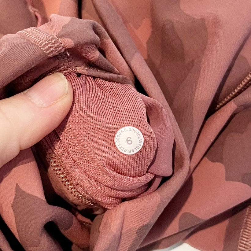 Lululemon Athletica Align Short 8" Heritage 365 Camo Brier Rose Pink Multi 6