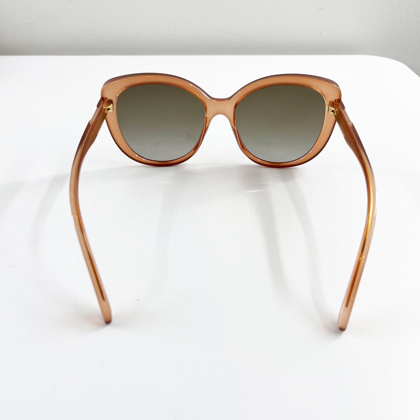 Gucci GG0789S Plastic Frame Brown Lens Butterfly Sunglasses