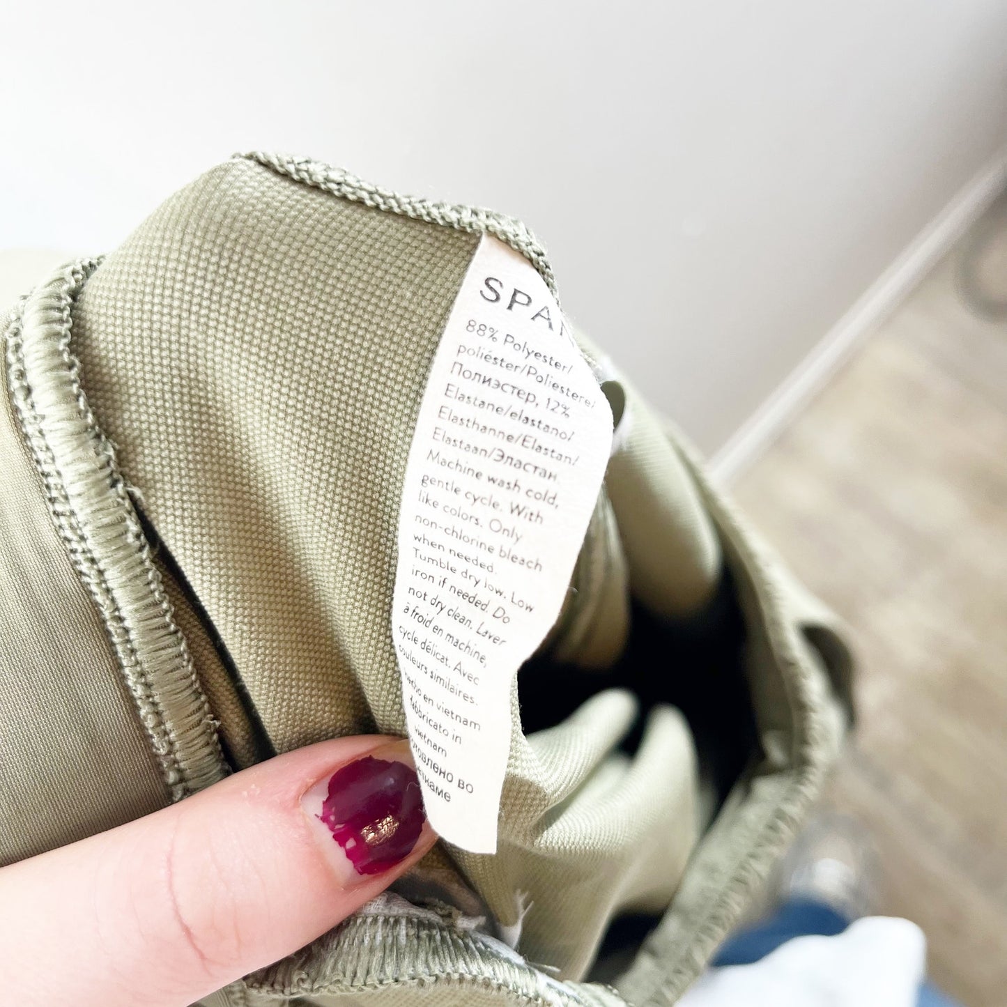 Spanx Out of Office High Rise Cargo Jogger Pants Olive Green XS