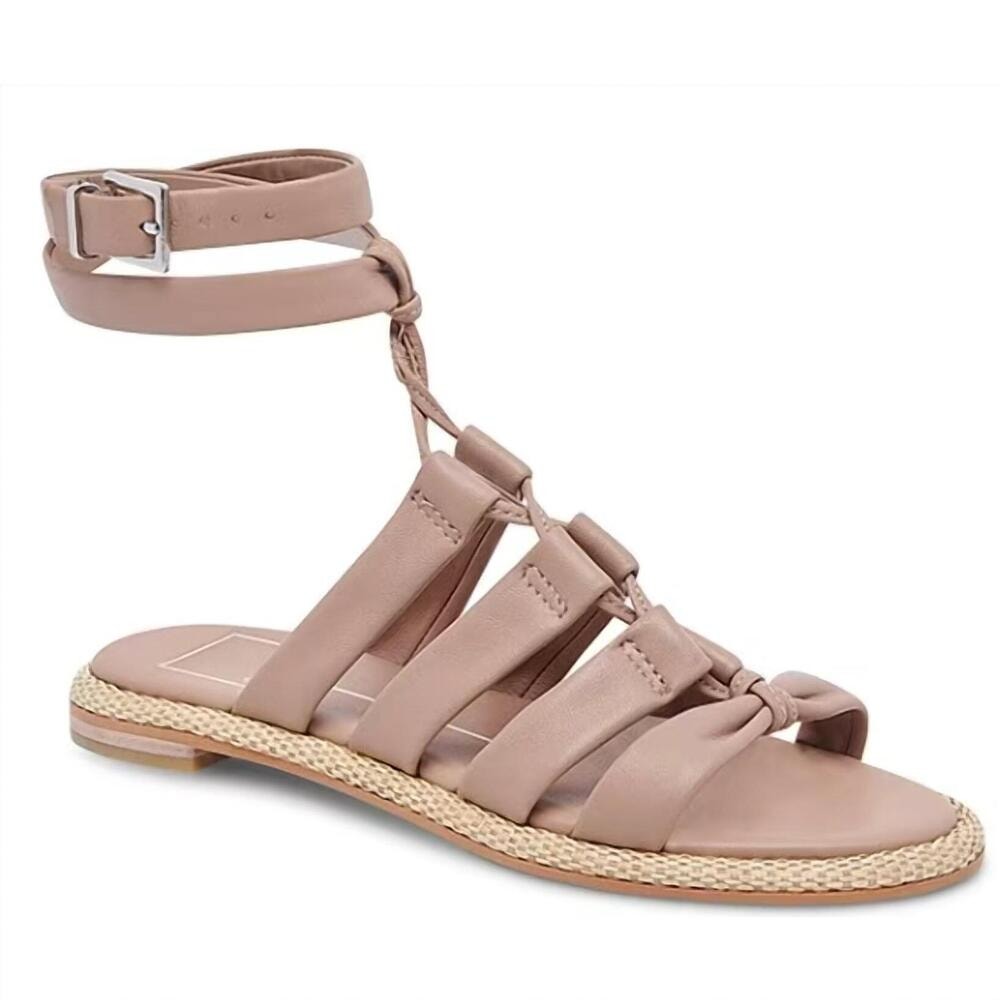 Dolce Vita Adison Ankle Strap Leather Sandals in Cafe Tan 7.5