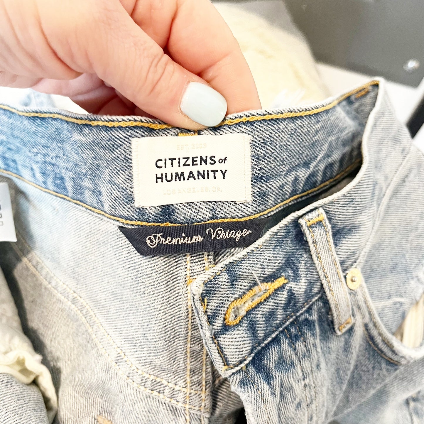 Citizen of Humanity Camilla Premium Vintage Denim Jean Short Summer Shower 26