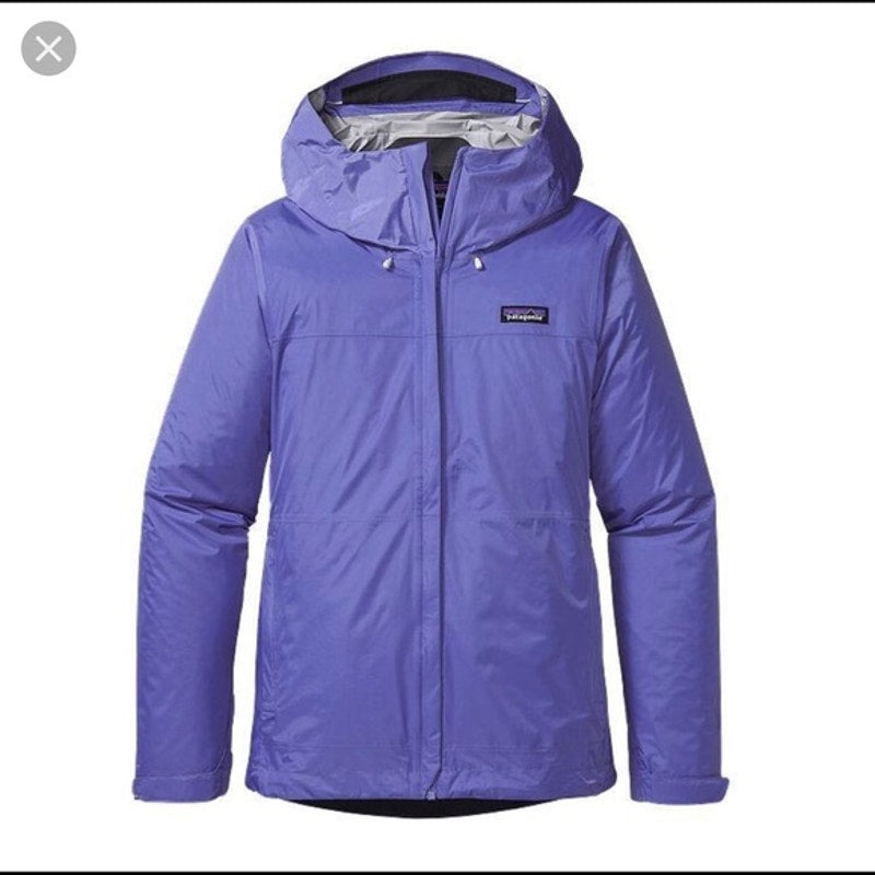 Patagonia Torrentshell 3L Long Sleeve Full Zip Outdoor Rain Jacket Blue Small