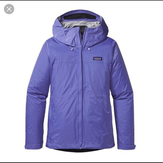 Patagonia Torrentshell 3L Long Sleeve Full Zip Outdoor Rain Jacket Blue Small