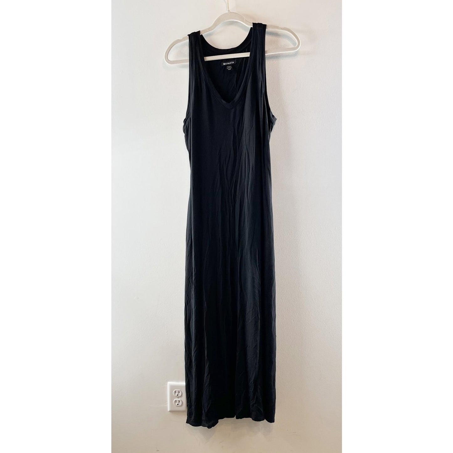 Athleta Santorini Sleeveless Tank Jersey Maxi Dress Medium Petite