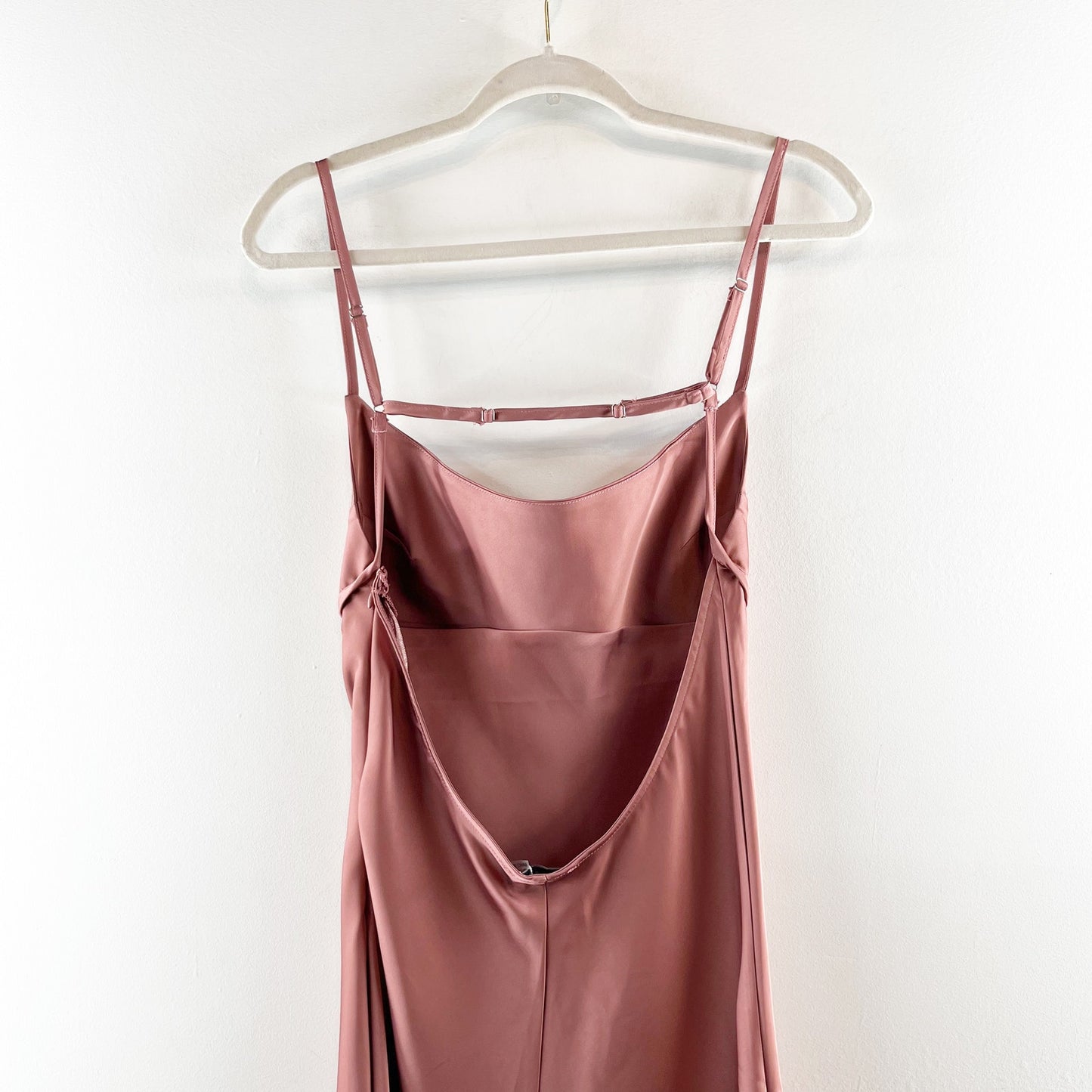 Dress Forum Satin Midi Slip Dress Rose Pink Medium
