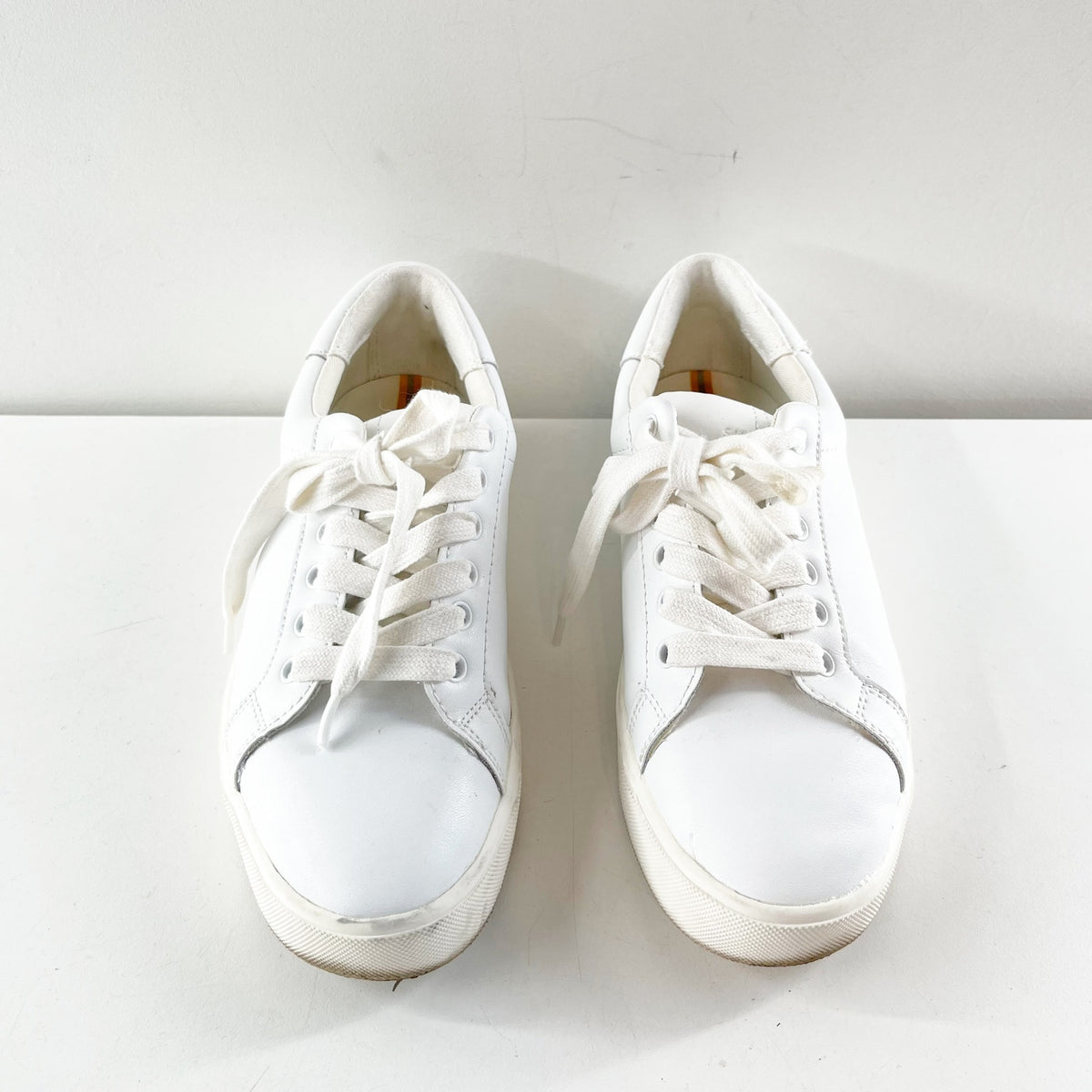 Sam Edelman Ethyl Leather Low-Top Comfort Sneakers White 7