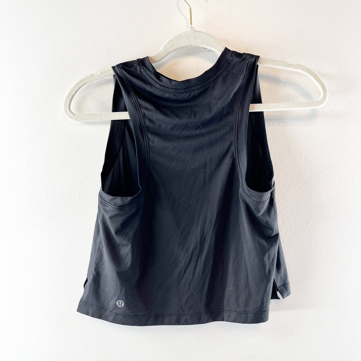 Lululemon Jersey Training High Neck Muscle Tank Top Black 4