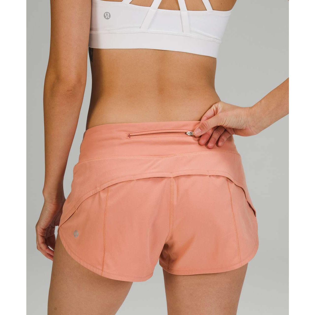 Lululemon Speed Up Low-Rise Short 2.5" Pink Savannah 4