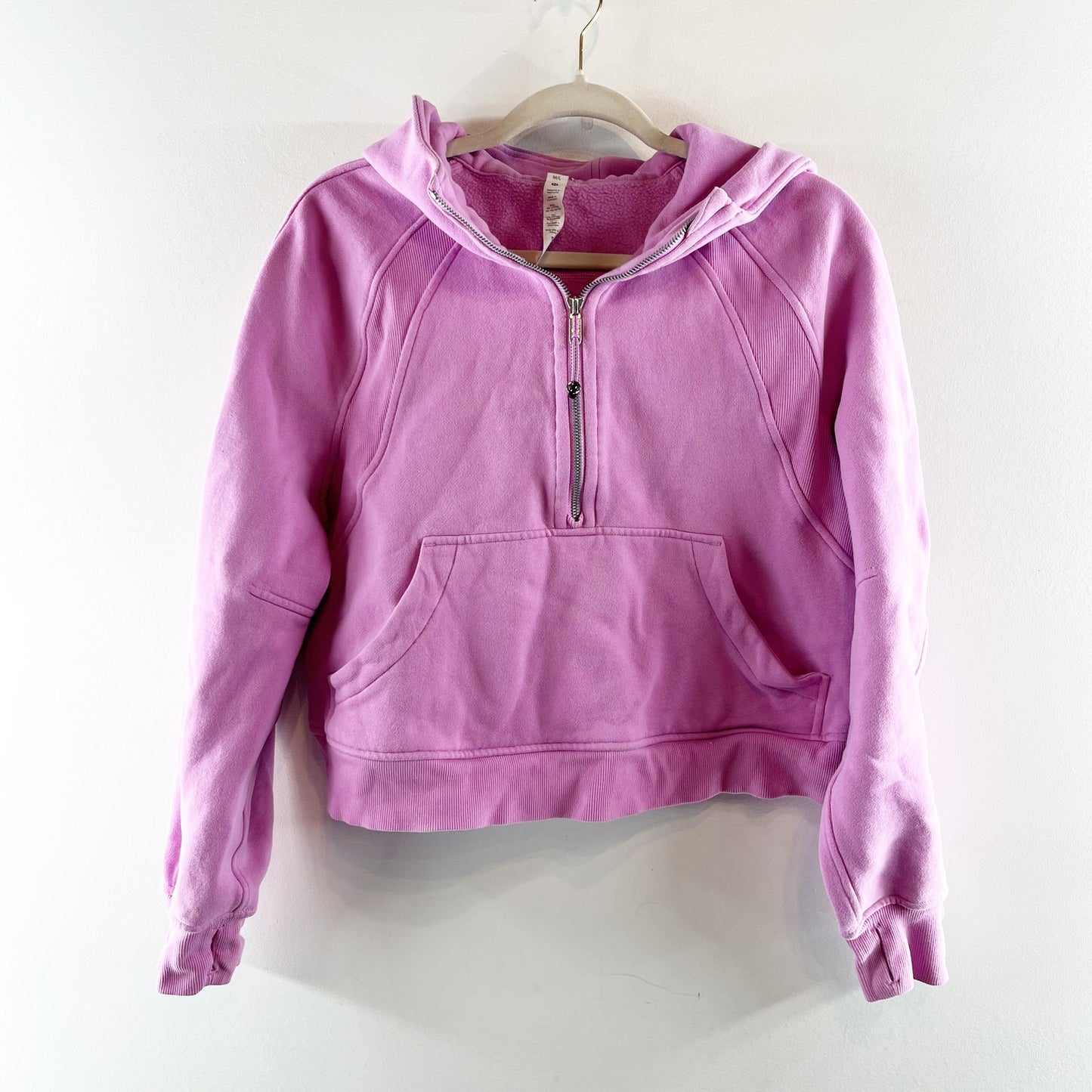 Lululemon Scuba Oversized Half-Zip Hoodie Sweatshirt Pink Purple M / L