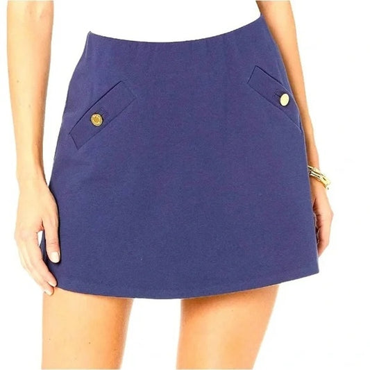 Lilly Pulitzer Madison Mini Skirt Skort Navy Blue XL
