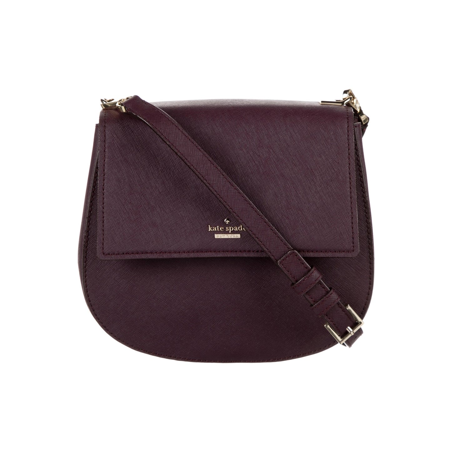 Kate Spade New York Cameron Street Byrdie Saddle Crossbody Bag Purple