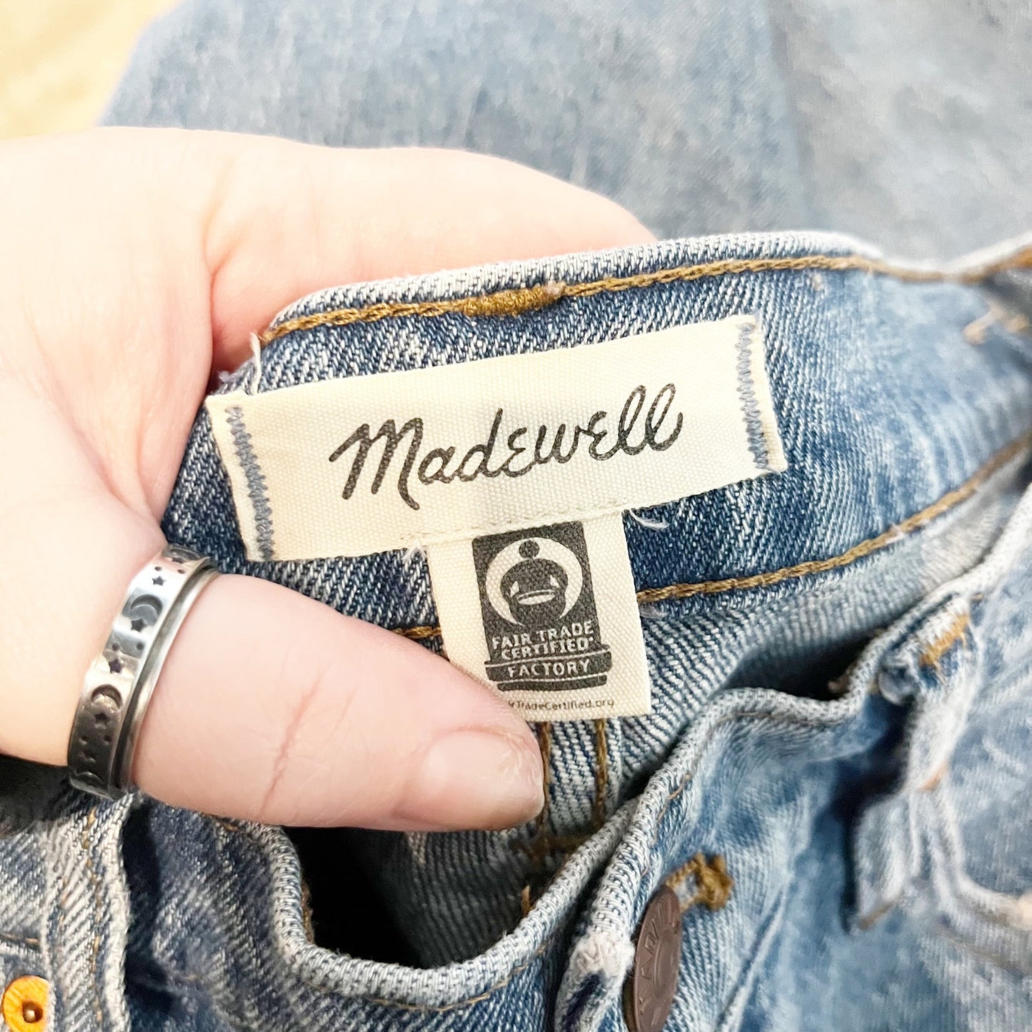 Madewell High Rise Classic Straight Leg Jeans Blue 26