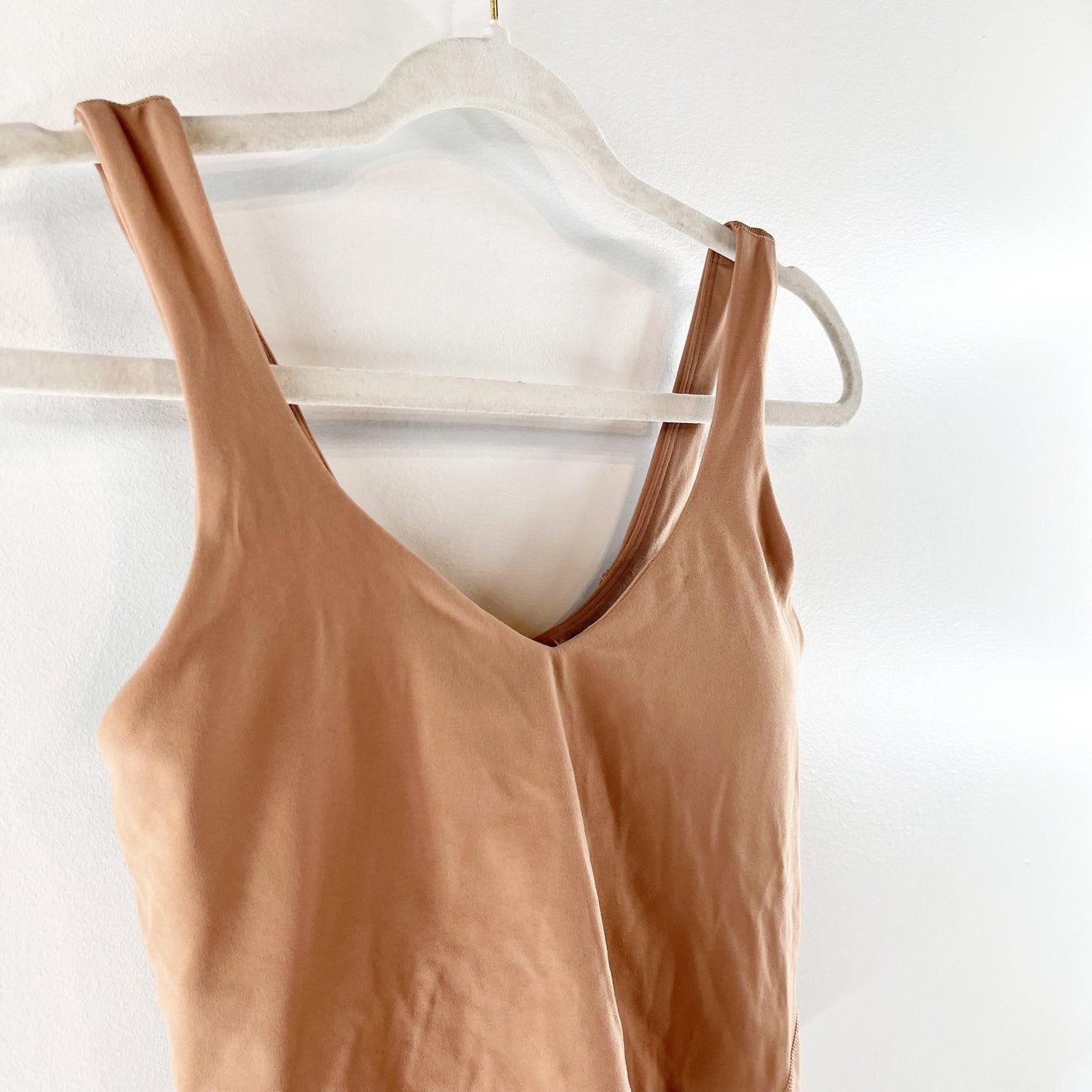 Lululemon Align Cropped V Neck Tank Top Brown 6