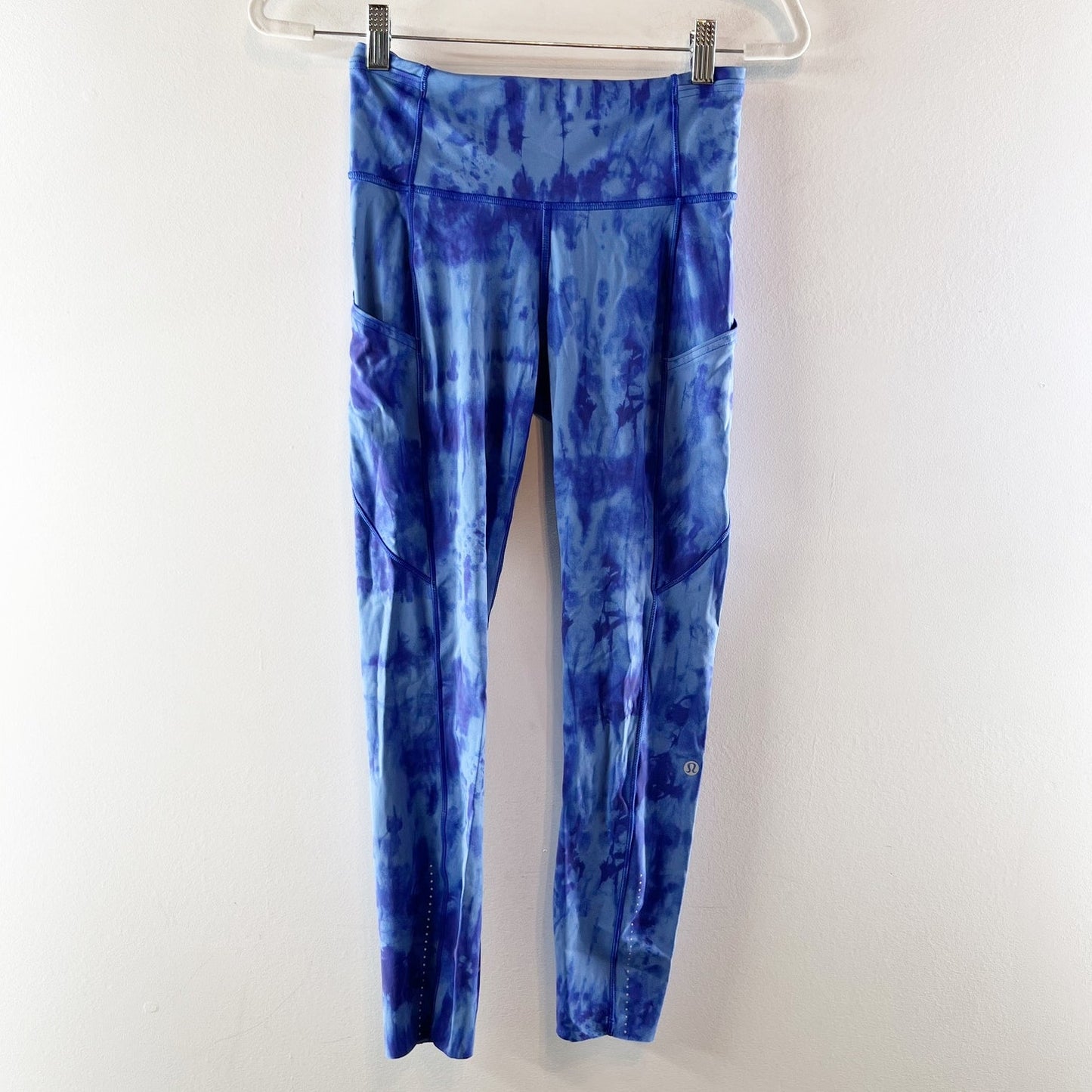 Lululemon Fast and Free Tight II Leggings 25" Game Day Game Day Blue Multi 6