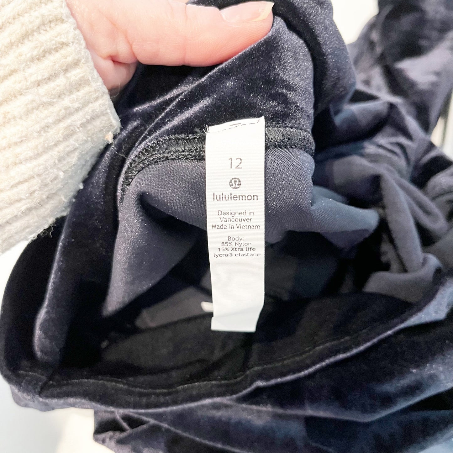 Lululemon Wunder Lounge High-Rise Tight Leggings 28" Velvet Black 12