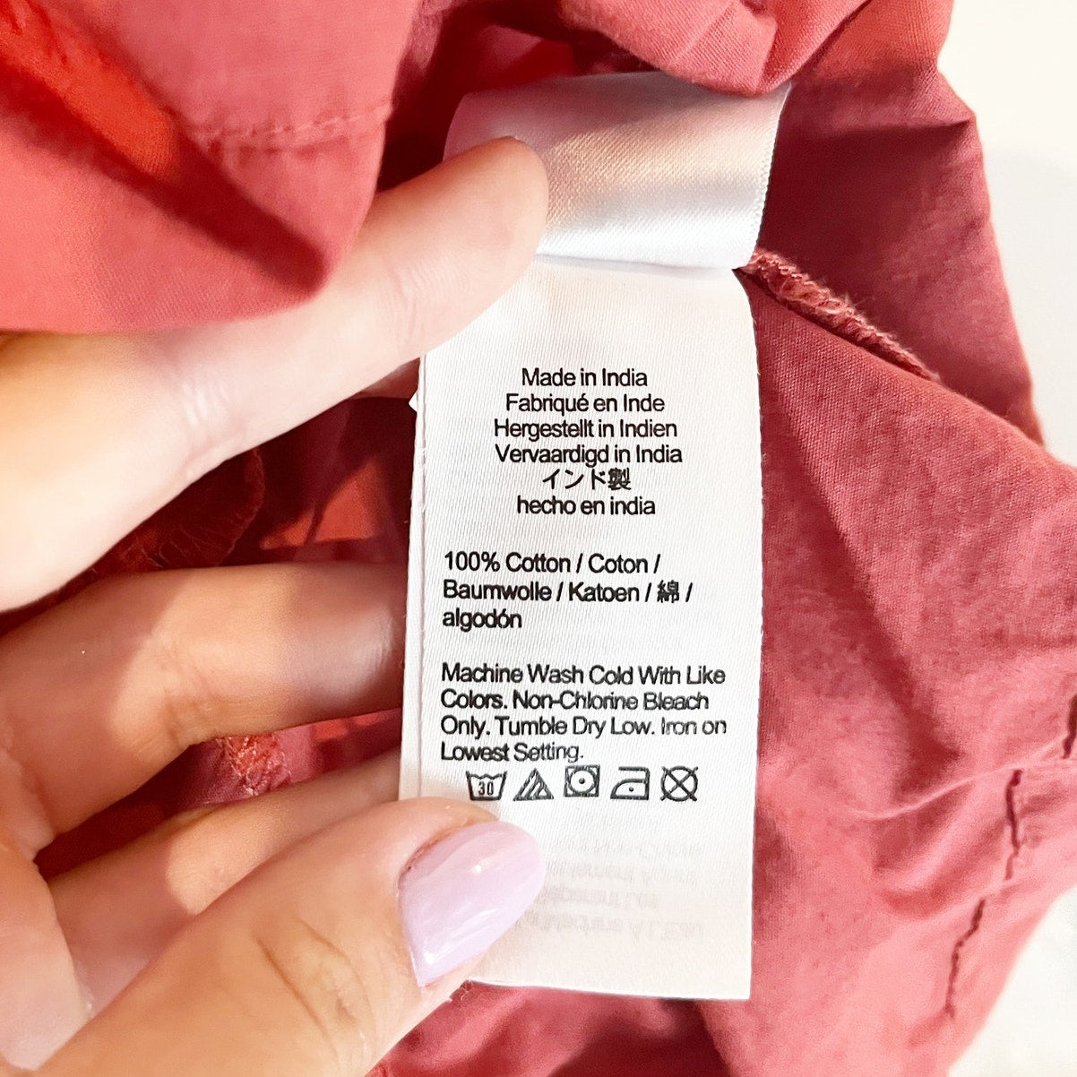 J. Crew Cinched Waist Short Puff Sleeve Cotton Mini Dress Rust Terracotta XL