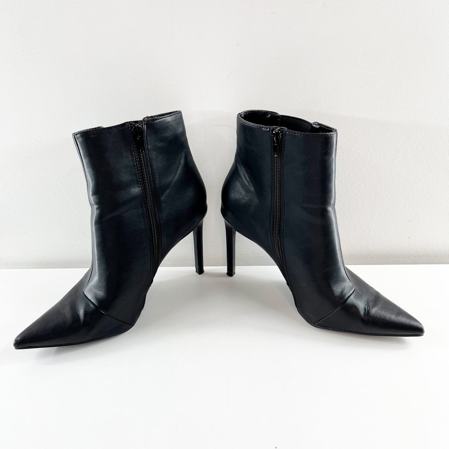 INC Katalina Pointed Toe Stiletto High Heel Boots Booties Black 9.5