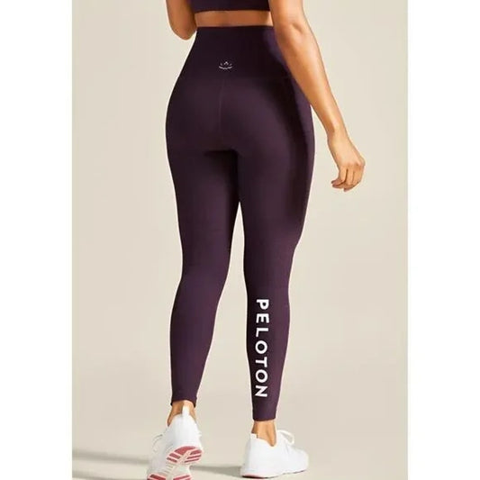 Beyond Yoga X Peloton High Rise Spacedye Side Pocket Leggings Purple Medium