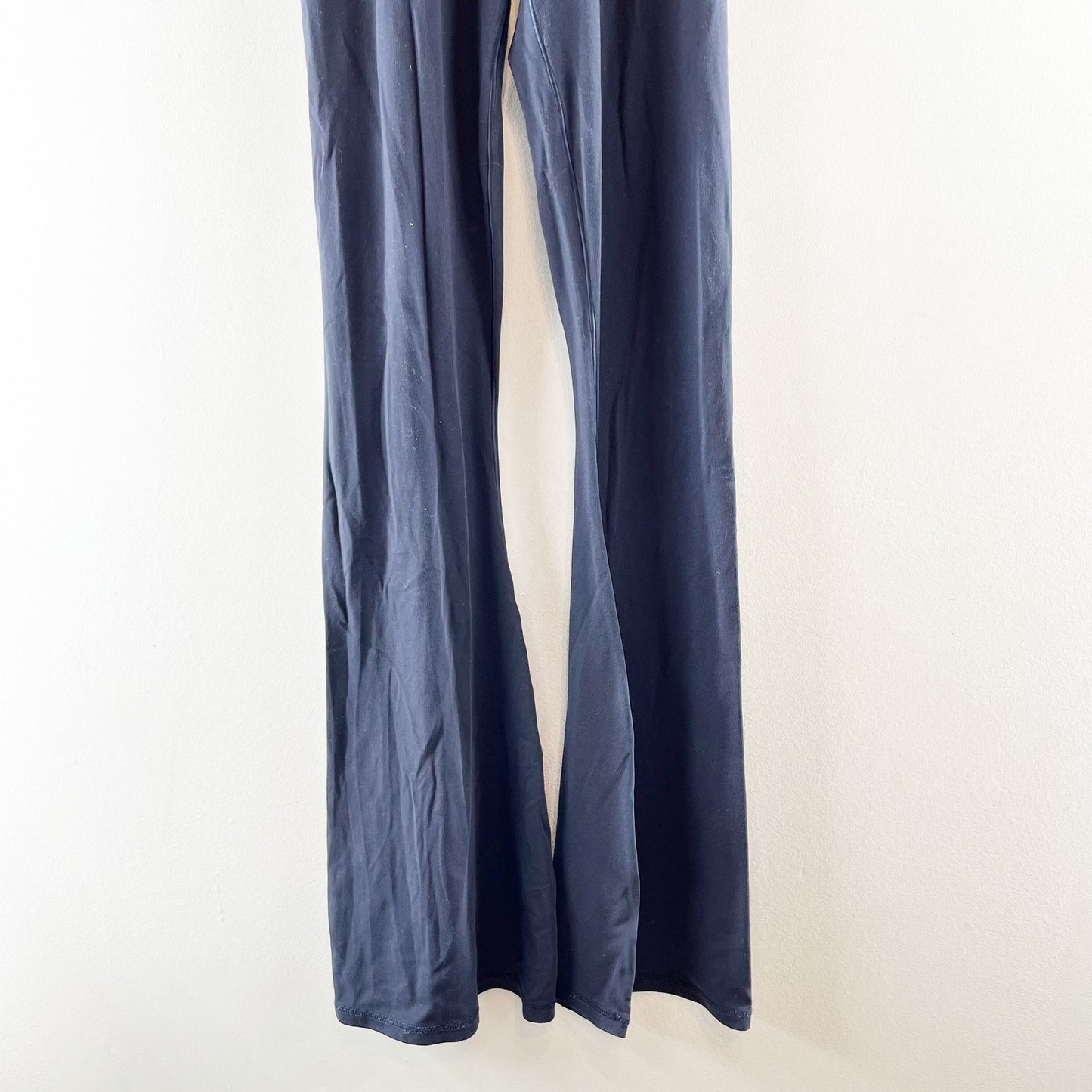 Aerie Offline High Rise Crossover Flare Leg Leggings Yoga Pants Navy Blue Small