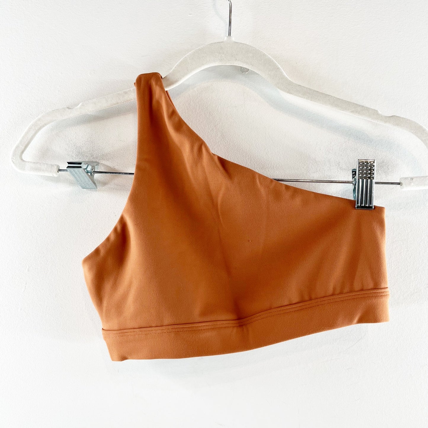 SET Active One Shoulder Sports Bra Tan Brown XS