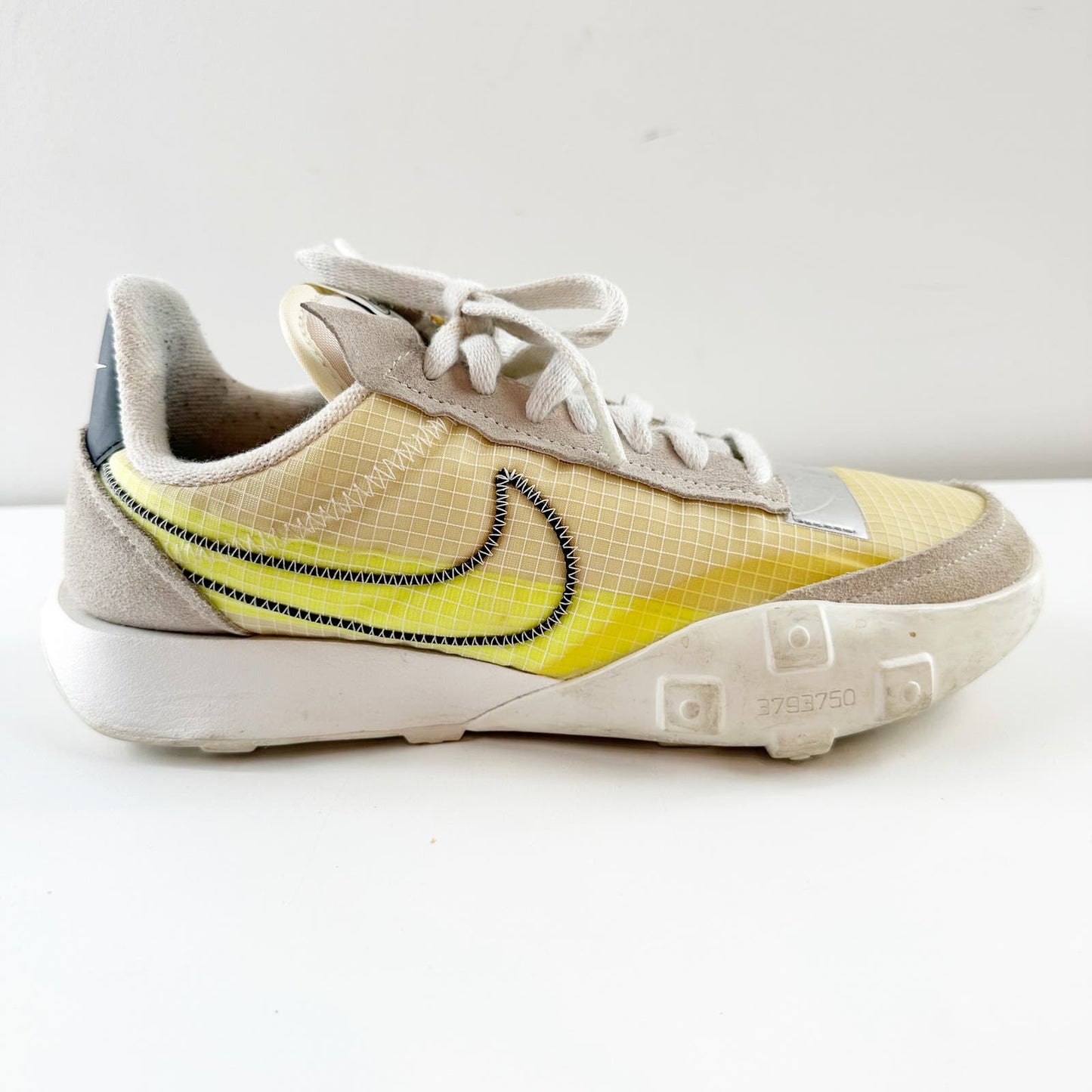 Nike Waffle Racer 2X Summit White Volt Yellow Sneakers White 7