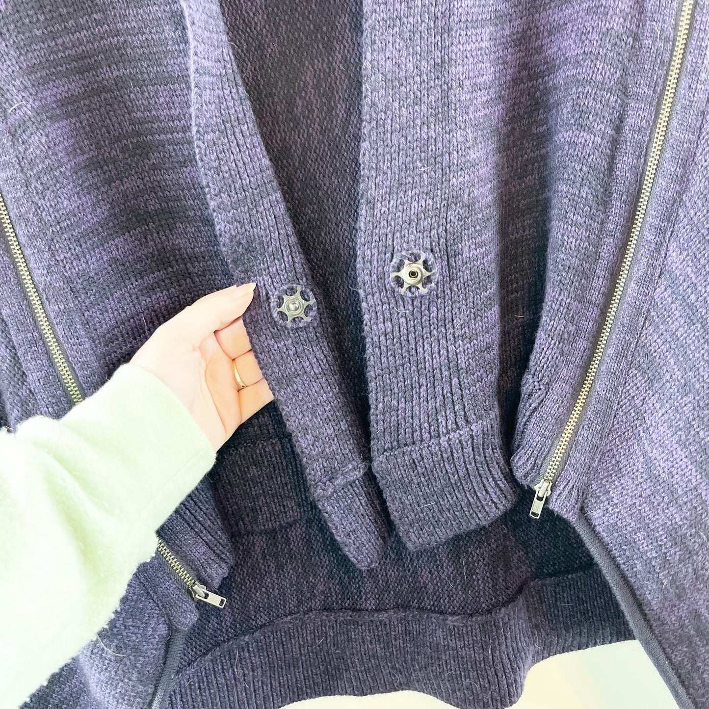 Lululemon Wrap It Up Open Cardigan Sweater Purple 8