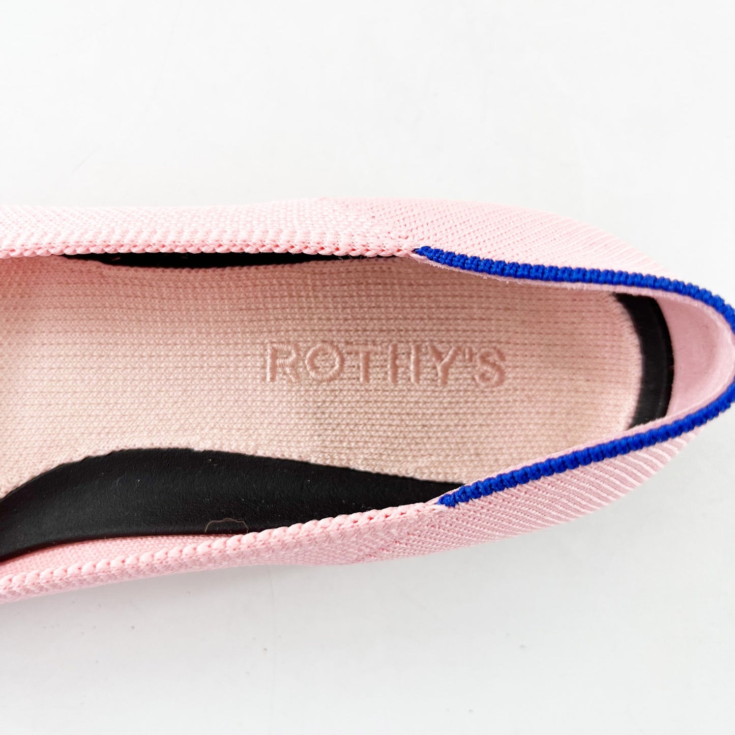 Rothy's The Point II Premium Knit Slip On Pointy Toe Flats Shoes Carnation US 8