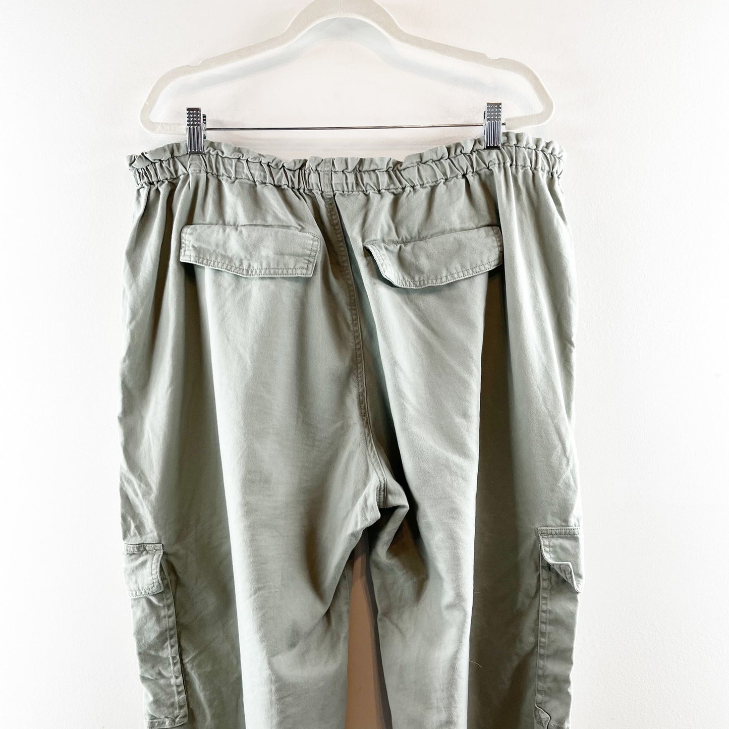 Abercrombie High Rise Baggy Cargo Utility Pants Green XL Petite