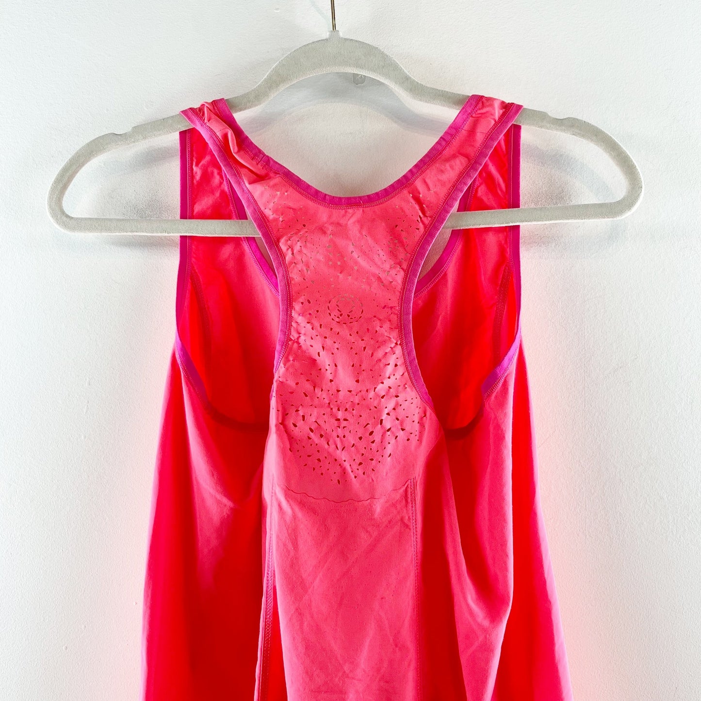 Lululemon Run In The Sun Mini Tank Dress Flash Coral Pink Small