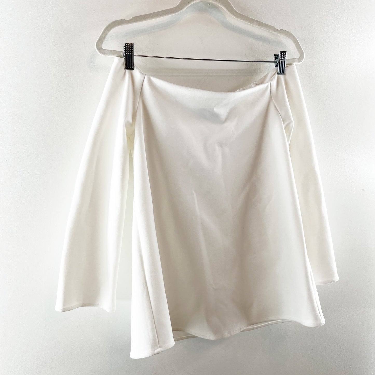 Tuckernuck Miranda Off The Shoulder Long Sleeve Blouse Top White Small