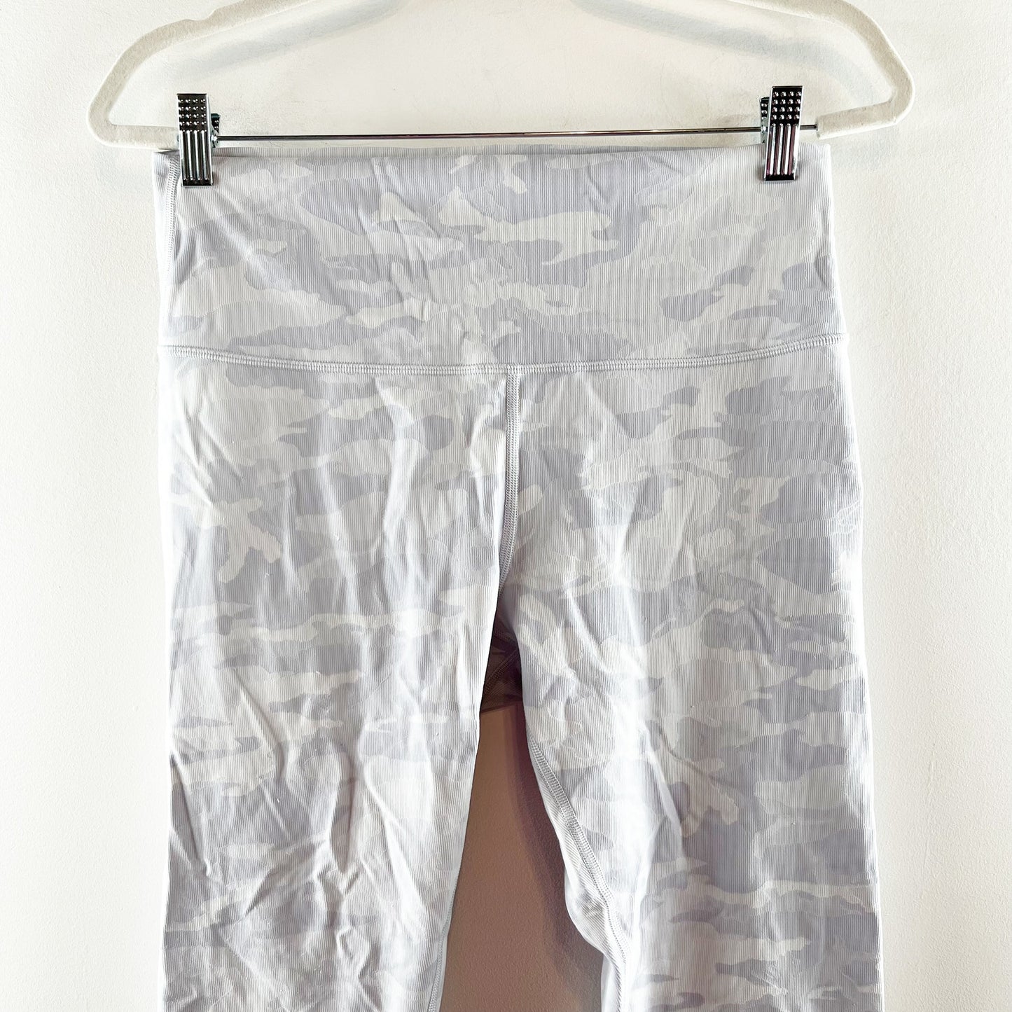 Lululemon Wunder Under High-Rise Crop Leggings Incognito Camo Alpine White 12