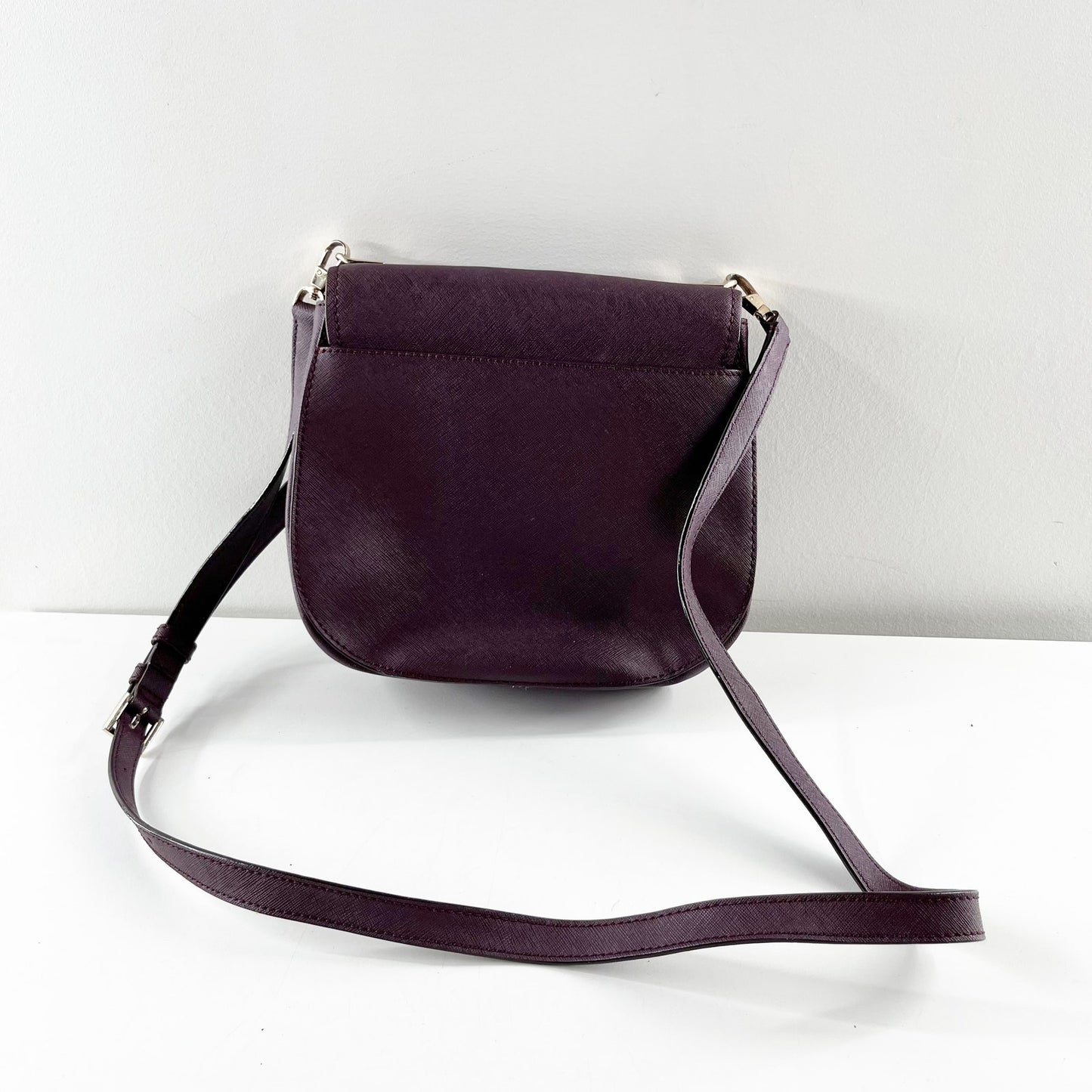 Kate Spade New York Cameron Street Byrdie Saddle Crossbody Bag Purple