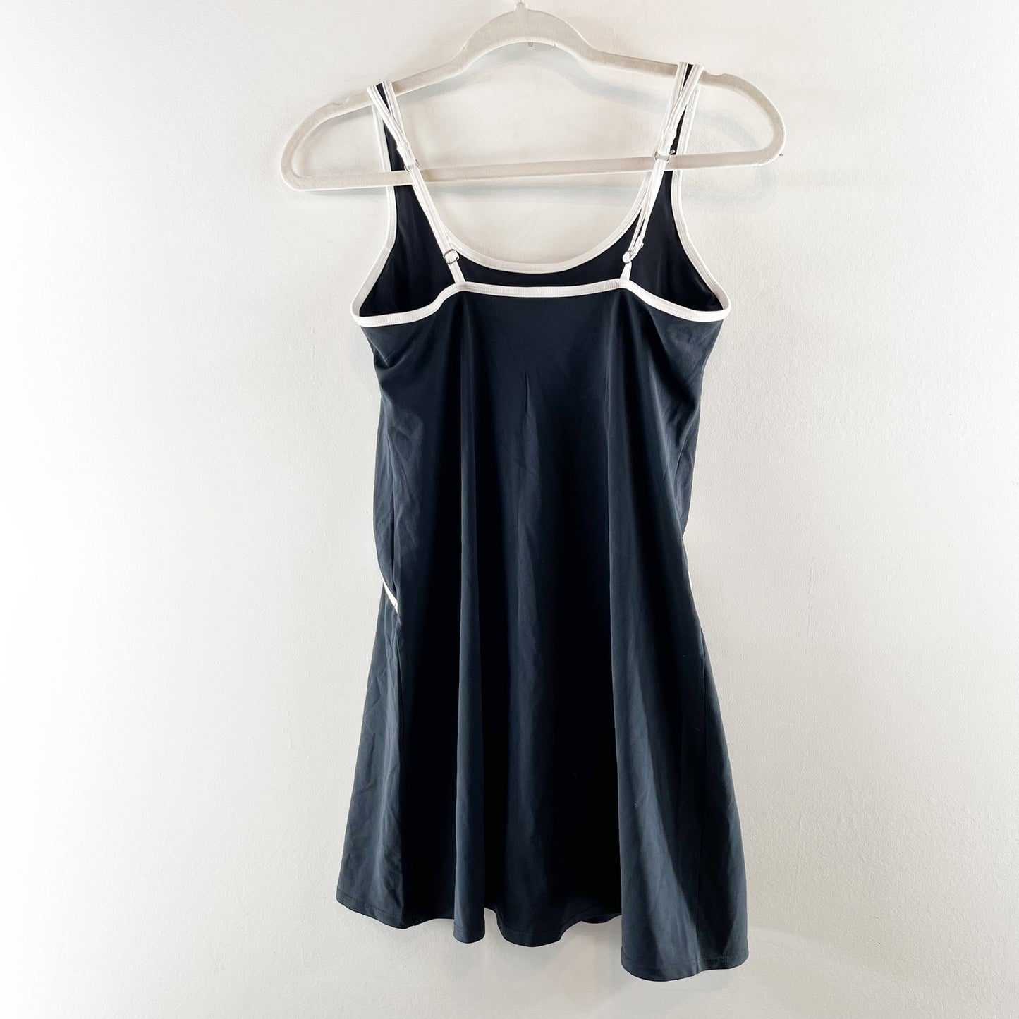 Abercrombie Traveler Active Tennis Mini Dress Black White Piping Small