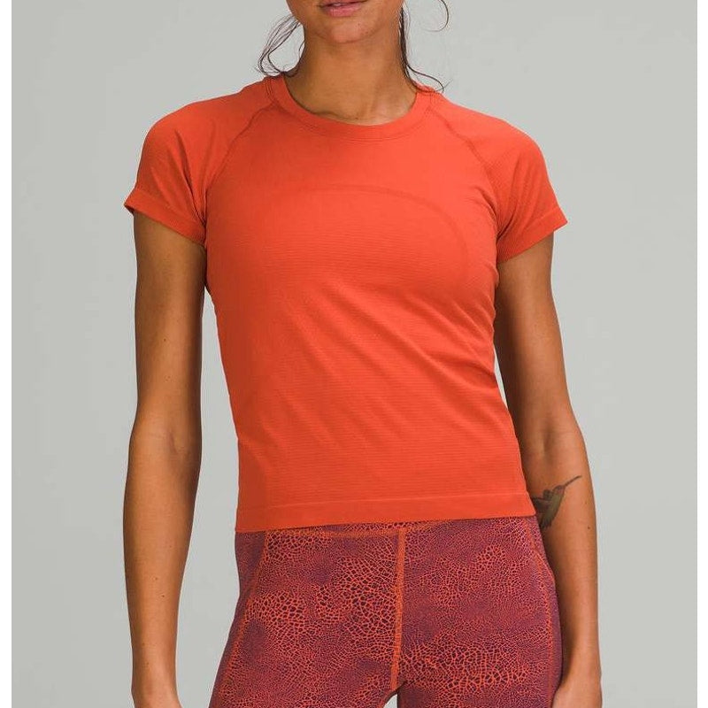 Lululemon Swiftly Tech Short Sleeve Shirt 2.0 Race Length Canyon Orange 10