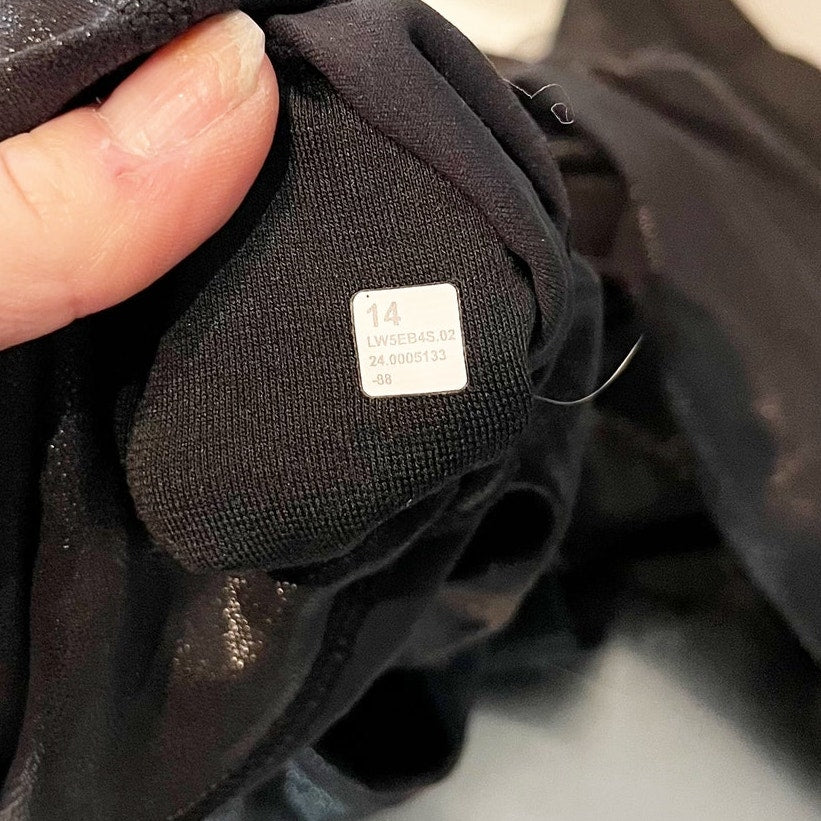 Lululemon Align High-Rise Pant Leggings 25" Shine Radiate Foil Print Black 14