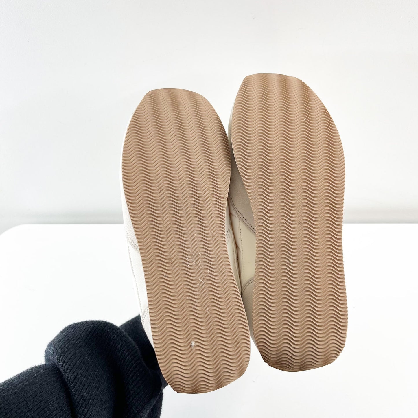 Madewell League Trainer Sneakers in Washed Nubuck Cream 7.5