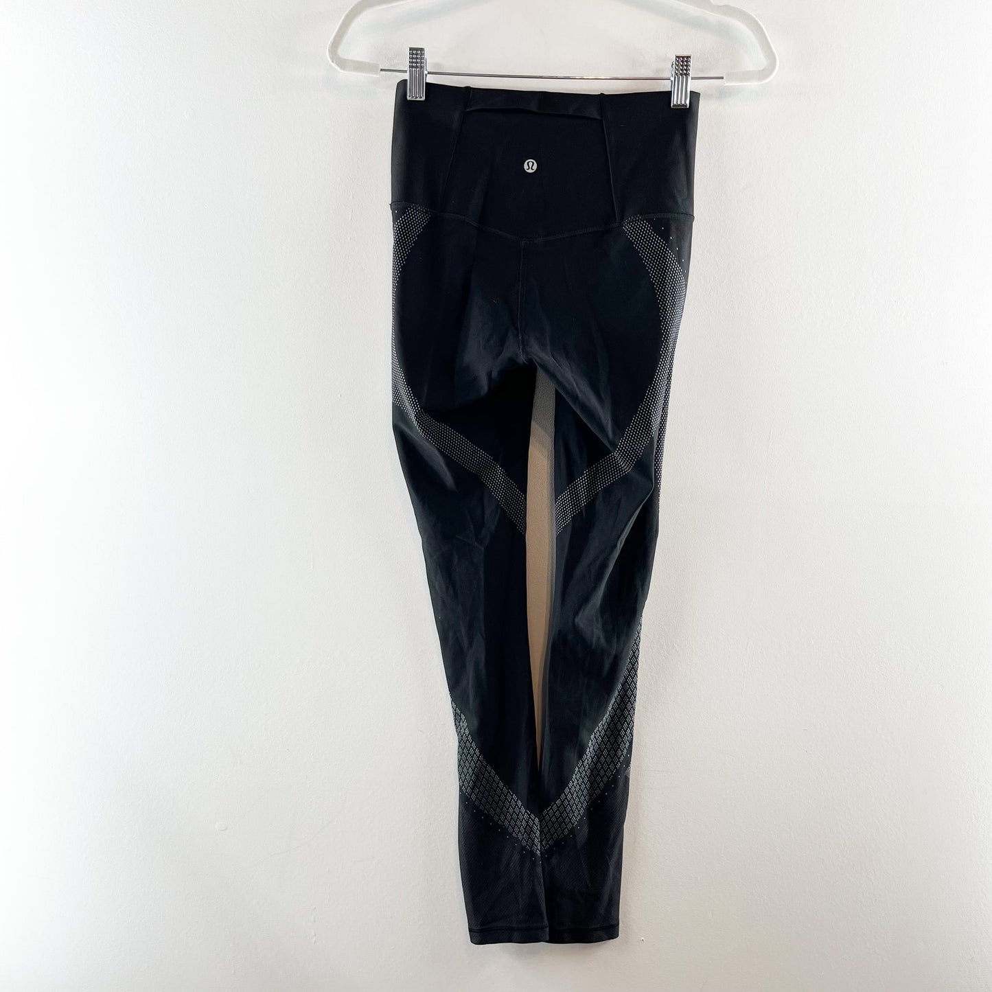 Lululemon Mapped Out High-Rise Tight Leggings 28" Black Glacier Grey 6