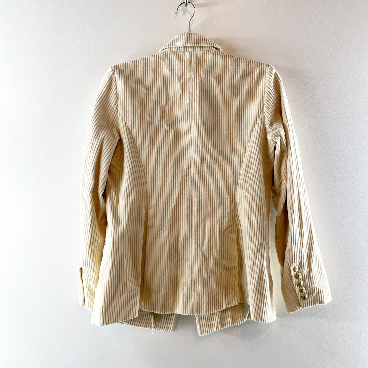 Rowing Blazers x Target Corduroy Gold Button Long Sleeve Blazer Jacket Cream XS