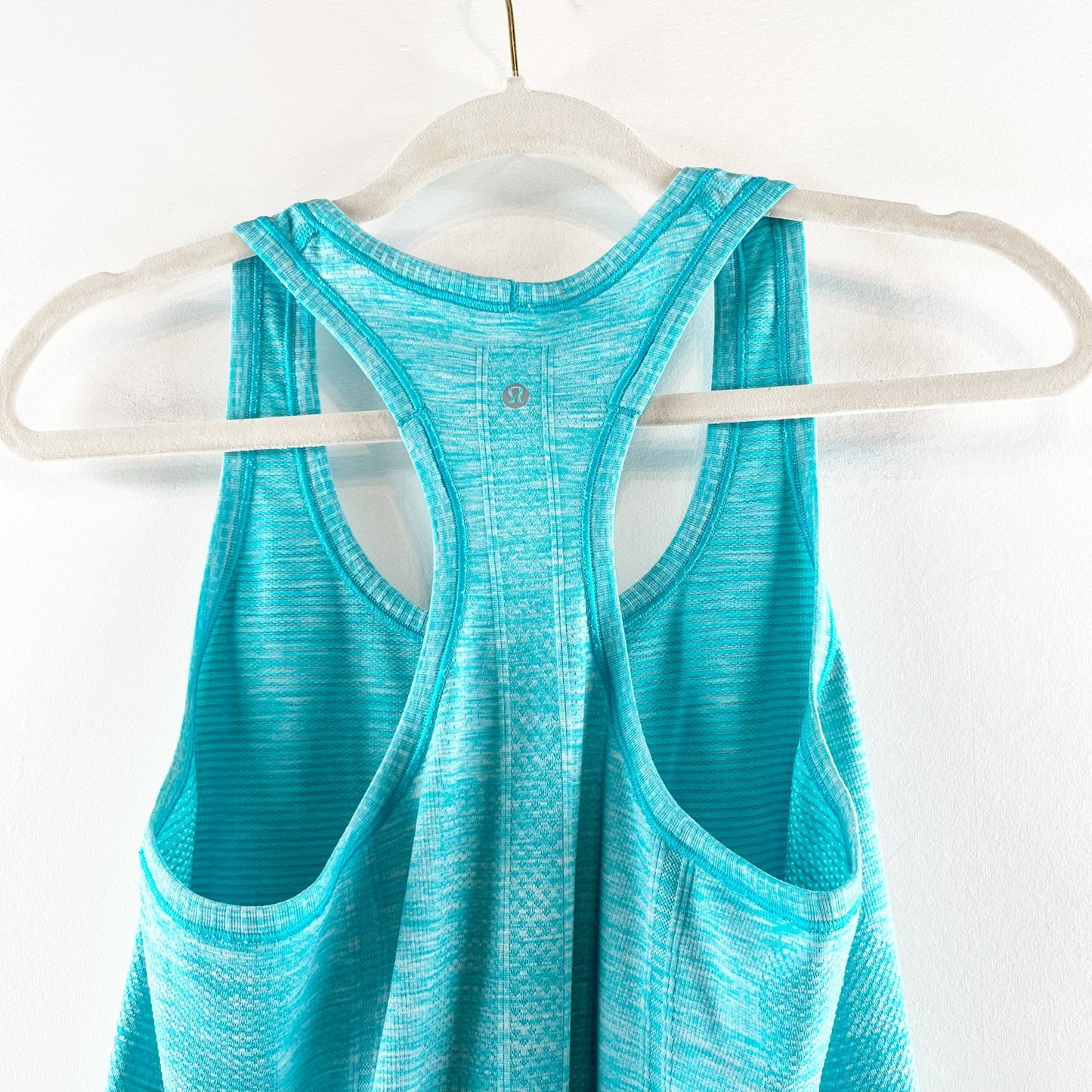 Lululemon Swiftly Tech Racerback Tank Top Heathered Blue Tropics 8