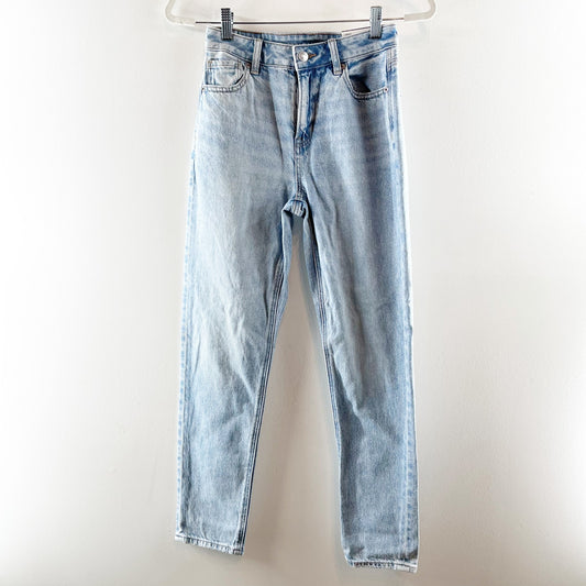 American Eagle Outfitters Strigid High Rise Mom Jeans Blue Breeze US 0 / 25