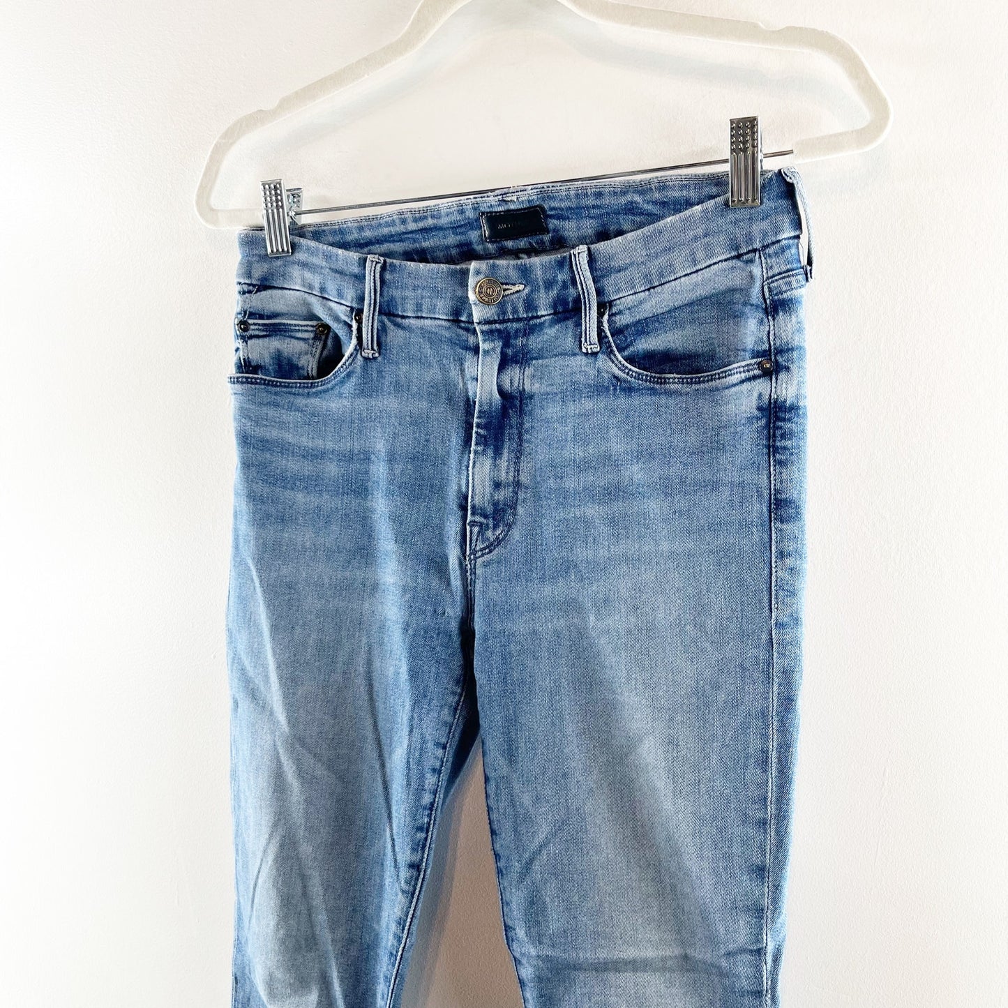 Mother The Mid Rise Looker Ankle Skinny Jeans Blue We The Animals