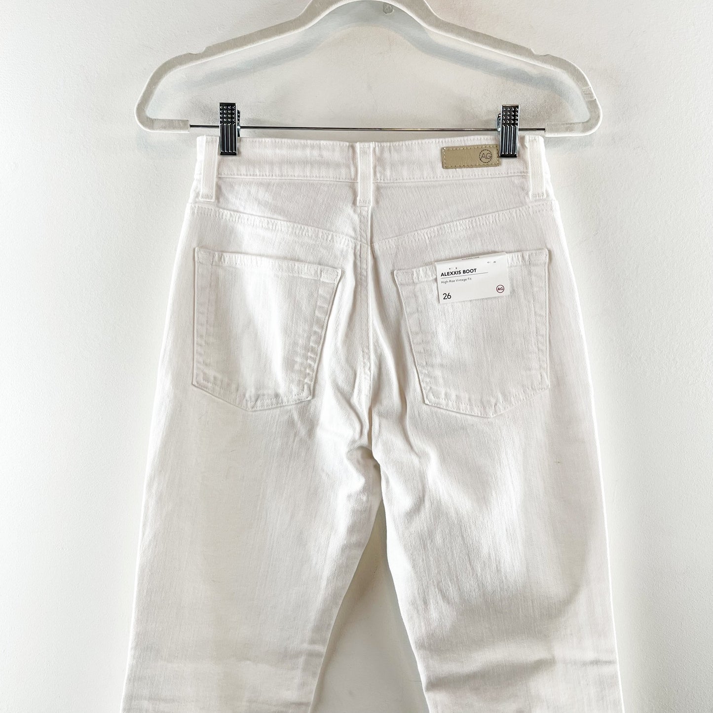 Adriano Goldschmeid Alexxis High Waisted Vintage Fit Bootcut Jeans White 26