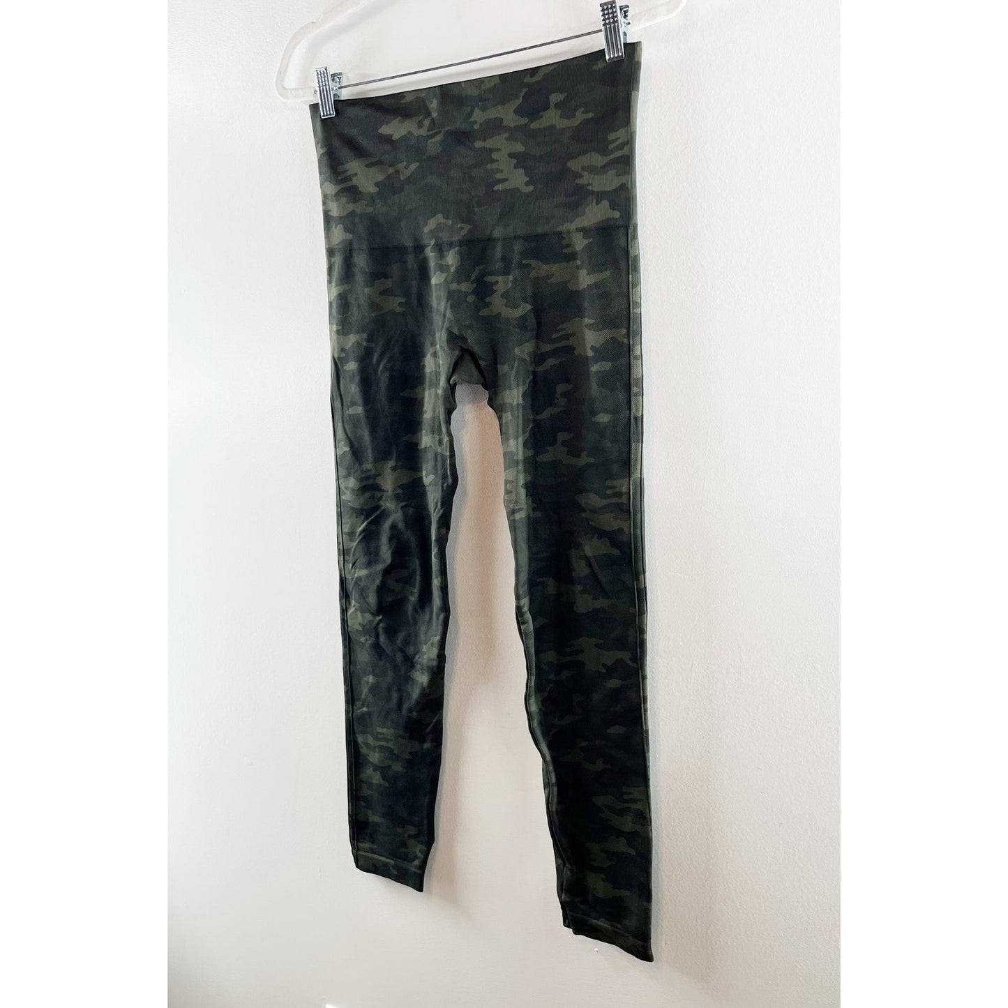 Spanx High Rise Compression Seamless Full Length Camo Leggings Green XL
