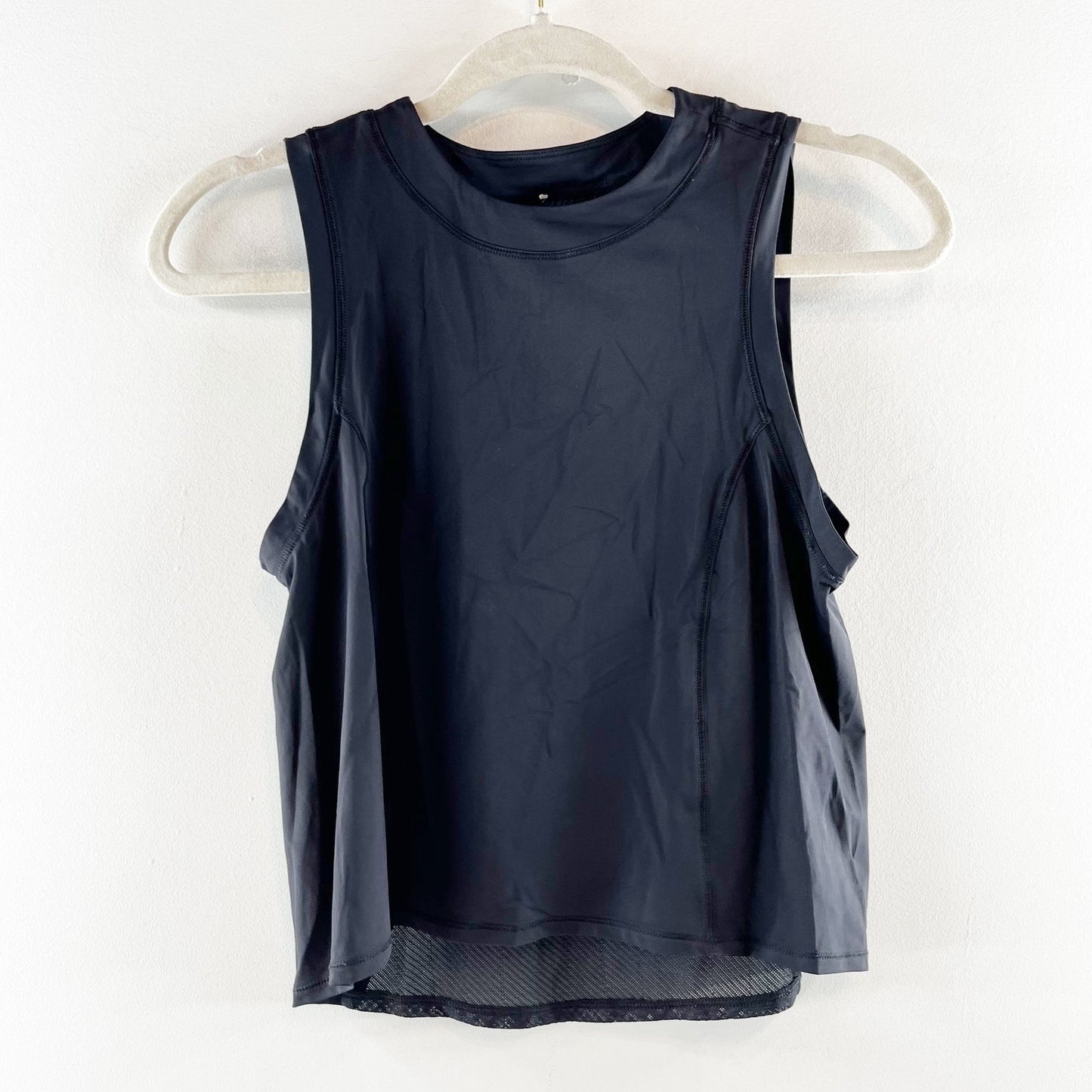 Lululemon Athletica Sleeveless Sheer Will High Neck Tank Top Pulse Black Small