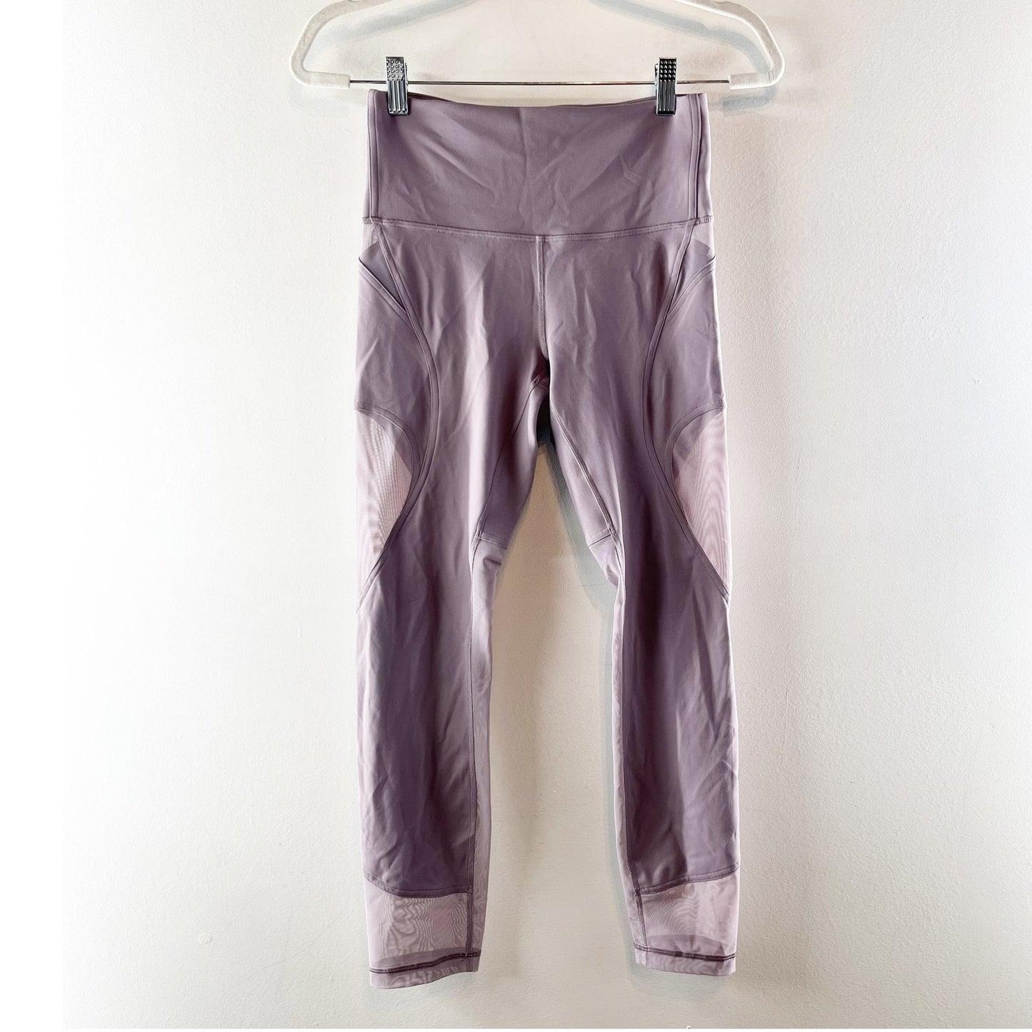 Lululemon Wunder Train Mesh Panel High-Rise Tight Leggings 25" Violet Verbena 6