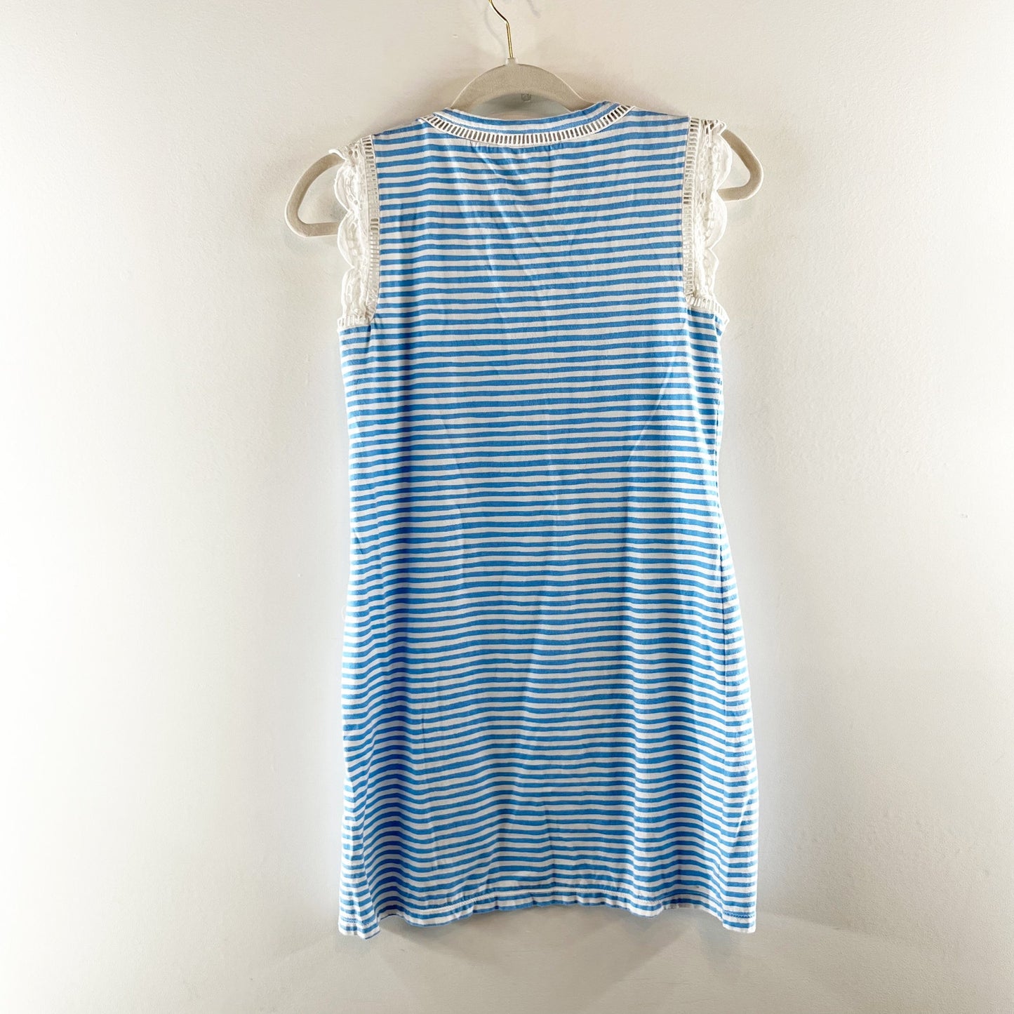 Lilly Pulitzer Agee Striped Cotton Mini Dress Blue White XXS