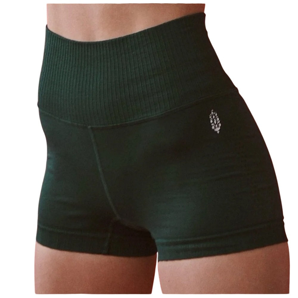 FP Movement Good Karma High Rise Bike Shorts Dark Green XS / S